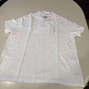 Goodfellow & Co Men's XL Shirt White Regular Fit Johnny Collared Polo New